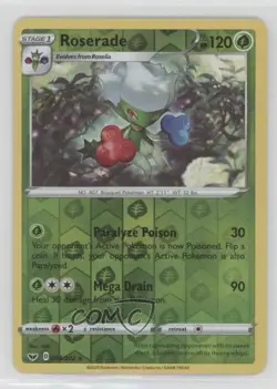 Roserade Reverse Foil Pokemon Sword & Shield #004 - Image 1
