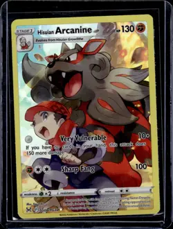 Hisuian Arcanine TG08/TG30 Holo Lost Origin Trainer Gallery Pokemon NM - Image 1