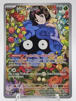 Erika's Tangela Illustration Rare ME: Ascended Heroes 218/217 Pokemon TCG NM - Image 1