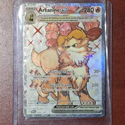 ARCANINE EX 224/198 ULTRA RARE SCARLET & VIOLET POKEMON HOLO NM - Image 1