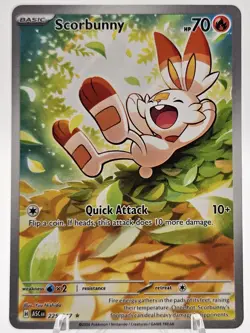 Scorbunny 225/217 Illustration Rare Ascended Heroes Pokemon TCG NM - Image 1
