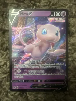 Pokemon TCG Crown Zenith Mew v Holo Ultra Rare Card 060/159 Near Mint Condition - Image 1