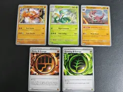 Pokemon TCG - All 5 Non Holo Rares Pre Release Perfect Order Master Set - Image 1