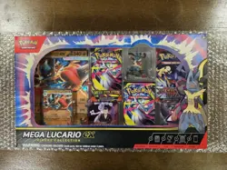 Pokemon TCG Mega Lucario ex Premium Figure Collection Box Factory Sealed - Image 1