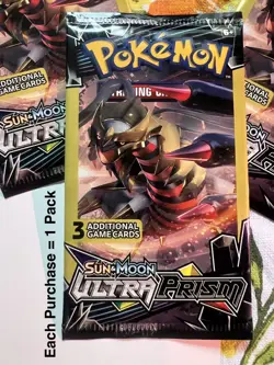 Pokemon TCG Sun & Moon Ultra Prism 3 Card Pack Giratina Artwork - Image 2