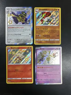 Pokemon TCG Paldean Fates Shiny Holo Rare 4 Card Lot NM/Mint - Image 1