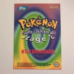 Pokemon Topps - Trading Cards - English - #148 - Dragonair - 1999 - Image 2