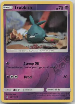 Trubbish 50/145 Guardians Rising Reverse Holo Common Pokemon HP - Image 1