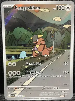 Kangaskhan 204/182 Illustration Rare Destined Rivals Pokemon Holo MP - Image 1