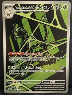 Team Rocket's Spidops 187/182 Illustration Rare Destined Rivals Holo Near Mint - Image 1