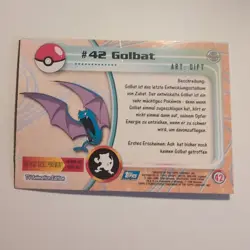 Pokemon Topps - Trading Cards - English - #42 - Golbat - 1999 - Image 2