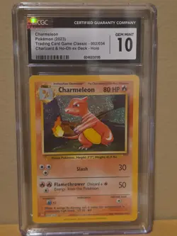 Pokemon Charmeleon Holo #002/034 CGC 10 GEM Mint TCG Classic CLC Card - Image 1