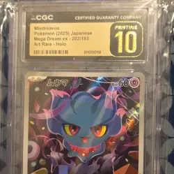 Pokemon Misdreavus 202/193 Mega Dream ex Art Rare Holo Japanese CGC 10 2025 - Image 3