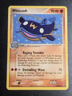 Whiscash 28/107 MP Deoxys Rare Pokemon - Image 1