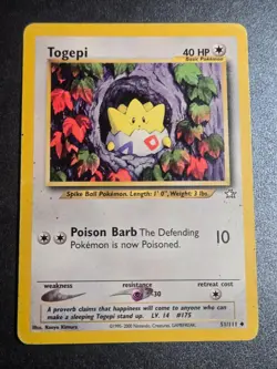 Togepi 51/111 HP Neo Genesis Uncommon Pokemon Unlimited - Image 1