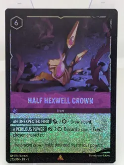 Disney Lorcana Illumineer's Quest Half Hexwell Crown Cold Confetti Foil 223/204 - Image 1