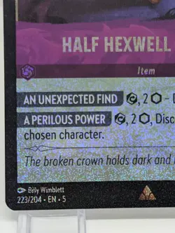 Disney Lorcana Illumineer's Quest Half Hexwell Crown Cold Confetti Foil 223/204 - Image 4