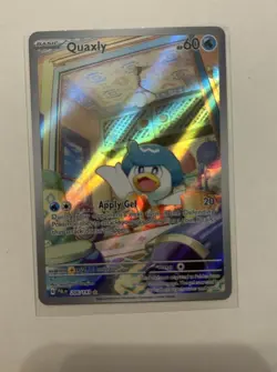 The Pokemon Company Quaxly 206/193 Sv02 Paldea Evolved IR Full Art Holo EN - Image 1