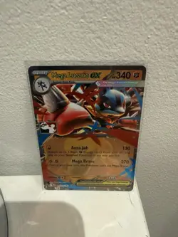 Pokemon TCG - Mega Lucario ex 077/132 Play Stamped Prize Pack Series 8 Holo - Image 1