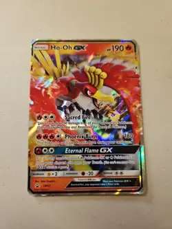 Pokemon TCG Card Ho-Oh GX Ultra Rare Full Art SM57 Sun and Moon Promo Card - Image 1