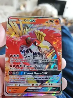 Pokemon TCG Card Ho-Oh GX SM57 Sun & Moon Black Star Promo - Image 1