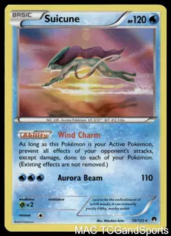 Suicune 30/122 Holo BREAKpoint Pokemon TCG LP - Image 1