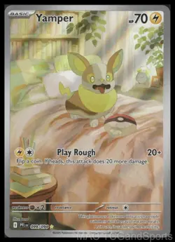 Yamper 099/094 Phantasmal Flames Pokemon TCG NM - Image 1