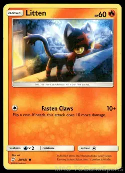 Litten 20/181 Team Up Pokemon TCG LP - Image 1