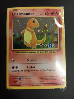 Pokemon Card Charmander Holo Toys R Us Promo Evolutions SEALED 9/108 - Image 2