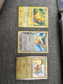 Pikachu Cards 2006 2008 2023. Lot of 3 Pokemon Cards - Image 1