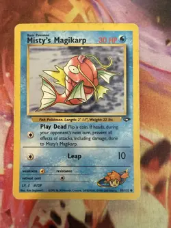 Pokemon TCG Misty's Magikarp 88/132 Gym Challenge Regular Common Unlimited HP - Image 1