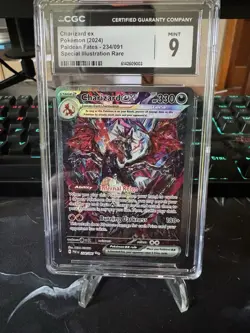 Charizard Ex 234/091 Paldean Fates 2024 Pokemon SIR Holo Full Art CGC 9 - Image 1