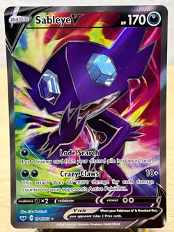 Sword & Shield Sableye V 194/202 Rare Ultra Pokemon NM/M - Image 1