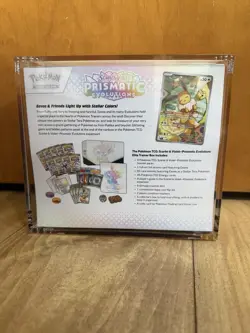Pokemon TCG Prismatic Evolutions Elite Trainer Box ETB w / Acrylic Case Protect - Image 3