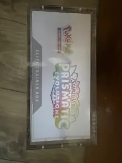 Pokemon TCG Prismatic Evolutions Elite Trainer Box ETB w / Acrylic Case Protect - Image 5