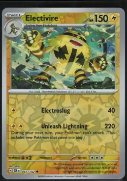 Electivire 47/142 Stellar Crown Near Mint Uncommon Pokemon Reverse Holo - Image 2