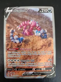 Drapion V GG49/GG70 - Ultra Rare Crown Zenith: Galarian Gallery Pokemon NM - Image 1