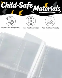 Pokemon Trading Card Binder Holds 900 Cards 9 Pocket Album TCG CCG MTG Game - Image 5