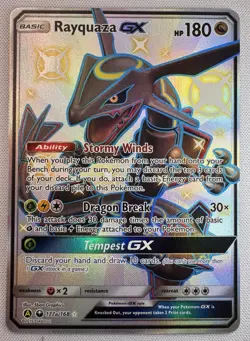 The Pokemon Company Rayquaza GX 177a/168 Secret Rare Full Art Holo 180 HP - Image 1