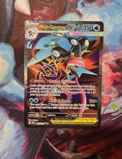 Mega Greninja ex 100/086 - Ultra Rare Chaos Rising Pokemon Holo - Image 1