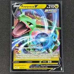 Rayquaza V - 100/159 - Ultra Rare - Crown Zenith - Pokemon Card - NM/M - Image 1