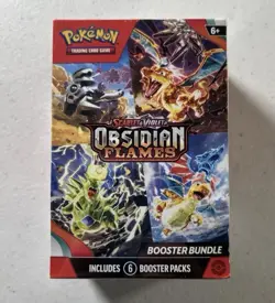 Pokemon TCG: Scarlet & Violet Obsidian Flames Booster Bundle 6 Packs New Sealed - Image 1