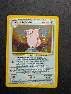 Clefable 1/64 - No Symbol Error - Jungle - Holo Rare - Pokemon Card - NM - Image 2