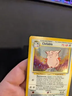 Clefable 1/64 - No Symbol Error - Jungle - Holo Rare - Pokemon Card - NM - Image 3