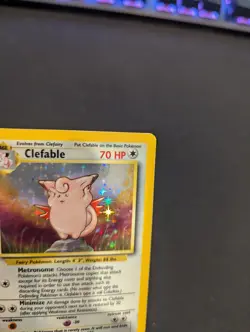 Clefable 1/64 - No Symbol Error - Jungle - Holo Rare - Pokemon Card - NM - Image 4