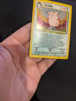 Clefable 1/64 - No Symbol Error - Jungle - Holo Rare - Pokemon Card - NM - Image 5