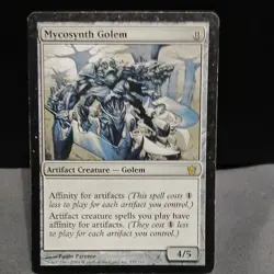 Wizards of the Coast MTG Mycosynth Golem Fifth Dawn #137 Rare Regular 2004 - Image 1