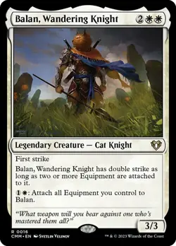 1x Balan, Wandering Knight MTG - Commander Masters - NM-Mint - Image 1