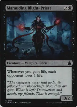 Marauding Blight-Priest - C - Foundations - NM - Foil MTG x1 - Image 1