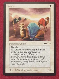 Magic The Gathering ARABIAN NIGHTS CAMEL white card MTG - Image 1